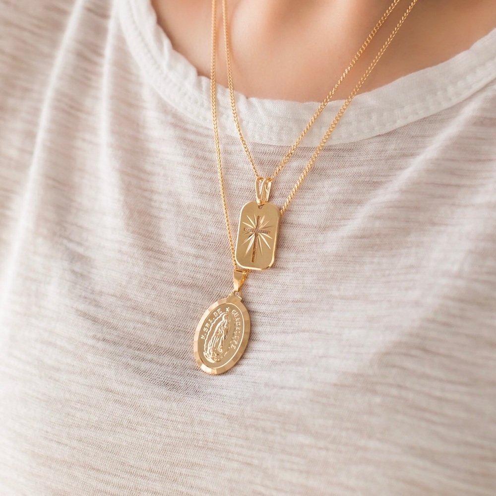 Cross Necklace | 18k Gold Filled - Picture 2 of 8